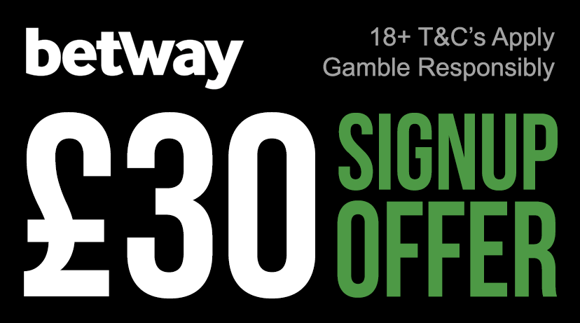 Betway Signup Offer: £30